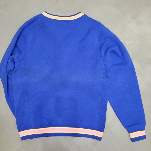 [Rare Find] CHAMPION X URBAN OUTFITTERS Exclusive V-Neck Sweatshirt Blue Size S - Picture 12 of 14